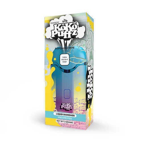 URB Koko Puffz THC-A Liquid Diamonds Disposable ln Daska