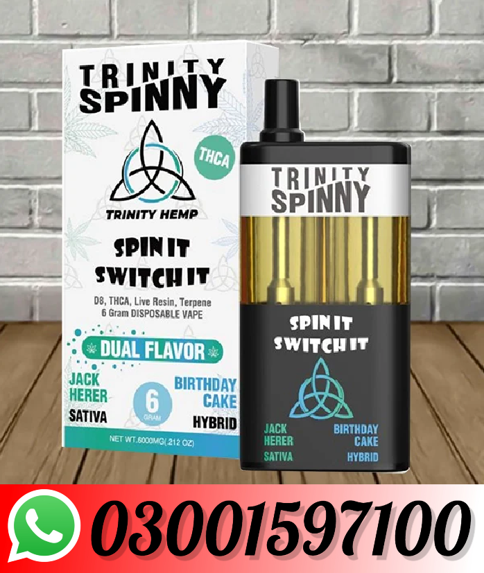 Trinity Hemp Spinny 6G Disposable Vape Price In Pakistan - 03001597100