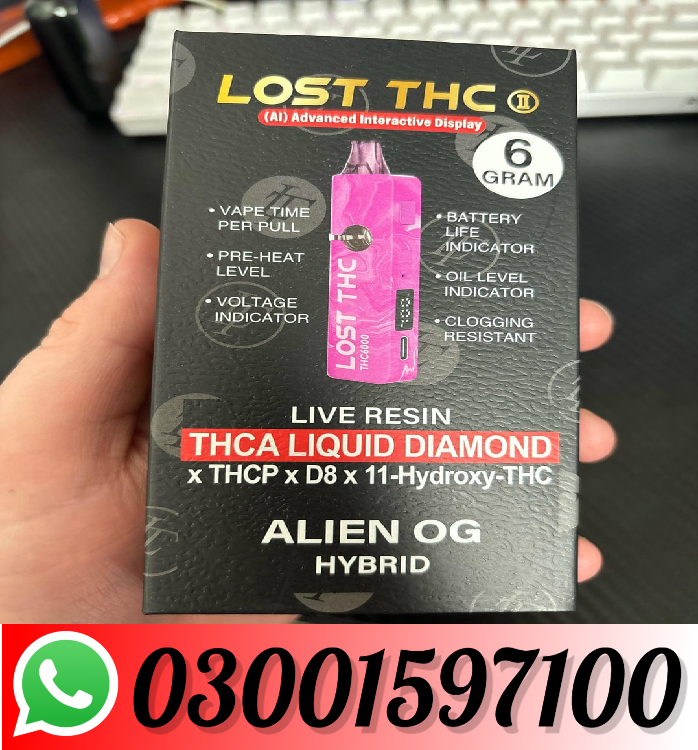 Lost THC THCA Liquid Diamond Disposable | 6g In Pakistan - 03001597100