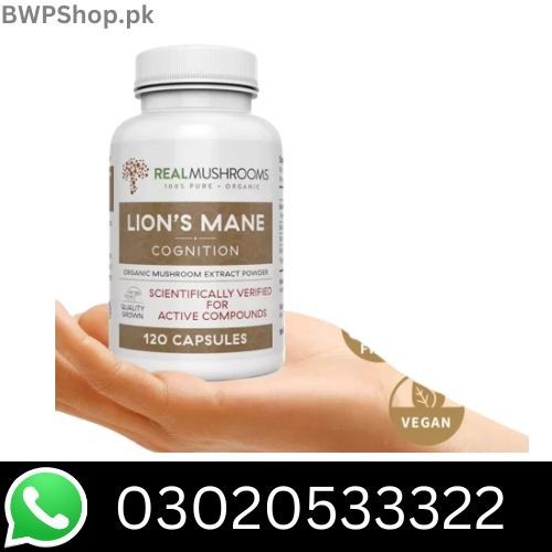 Real Mushrooms Lions Mane Capsules in faisalabad |03020533322| order now