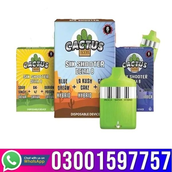 Cactus Labs Six Shooter THC-A Blend Disposable Vape In Karachi - 03001597757