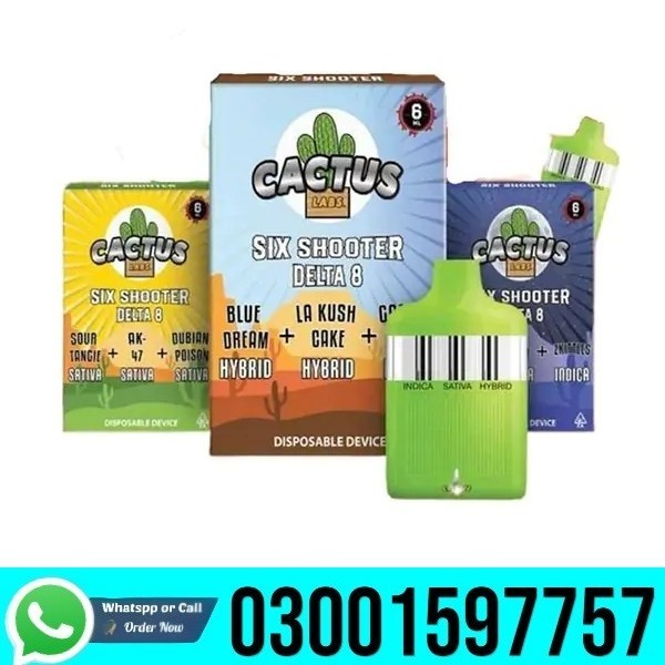 Cactus Labs Six Shooter THC-A Blend Disposable Vape In Islamabad- 03001597757