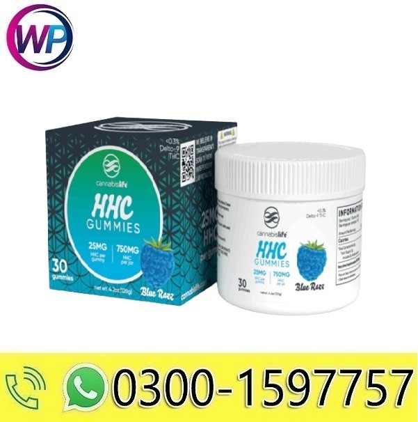 Blue Razz HHC Gummies - (30ct) 750mg In Karachi - 03001597757