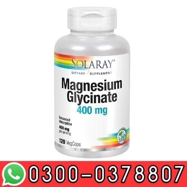 Solaray Magnesium Glycinate 400mg In Lahore - 0300-0378807- New