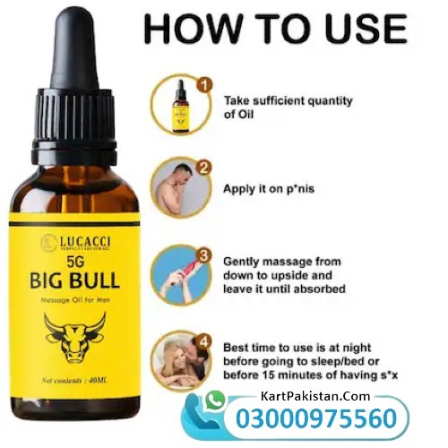 Big Bull Massage Oil in Shakargarh 03000975560 COD