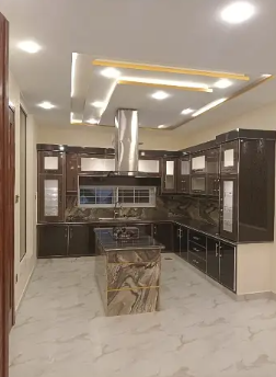 10 Marla Brand New House For Sale In Wapda Town Prime Location Elagant Design 7 Bed 3stories 9 Washroom 3 American Style Kitchen 2 Lobbies 3 Car Porch