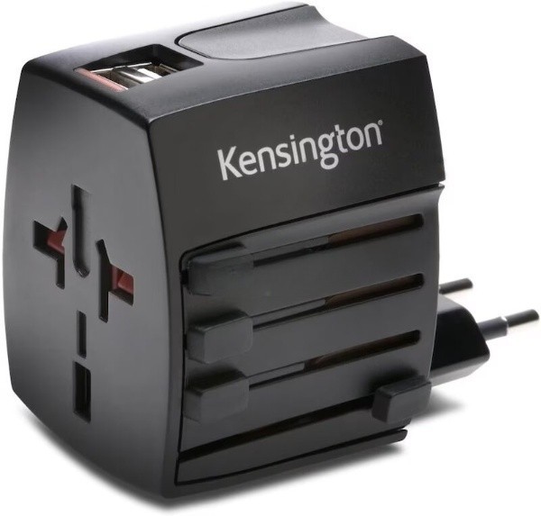 Kensington 2.4A International Travel Adapter (K33998WW) Black