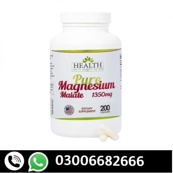 Health Pure Magnesium Malate 1350 mg Supplement Price In Pakistan. 03006682666