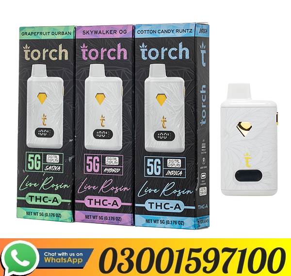 NEW Torch THC-A Live Rosin Disposable 5G In Pakistan - 03001597100 | Order NOW