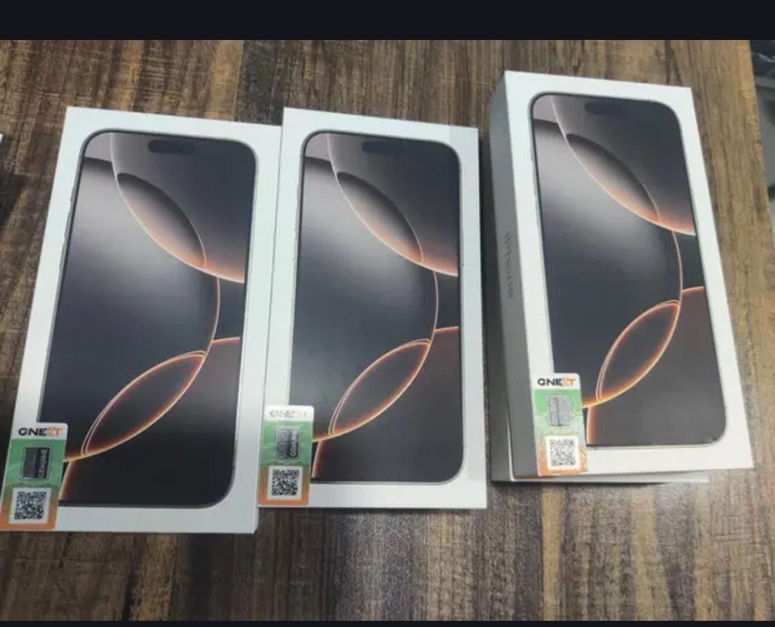 Iphone16 Pro mobile phone new condition 128gb official PTA Approved dessert titanium