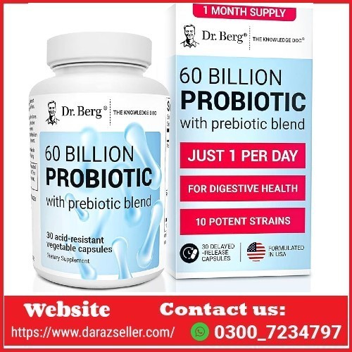 Dr. Berg 60 Billion Probiotic Supplement in Pakistan 0300*7234797 | 100% Orignal