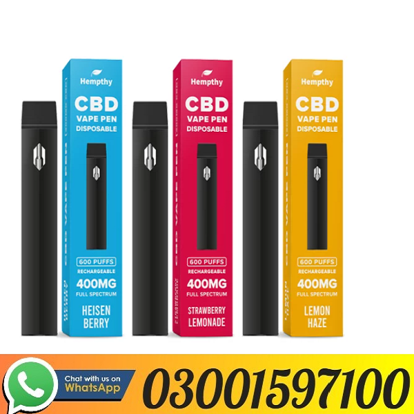 NEW Hempthy 400mg CBD Disposable Vape Price In Lahore - 03001597100 - ETSYPAKISTAN.COM