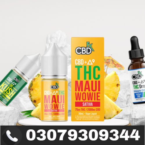 Delta-9 THC + CBD Vape Juice: Maui Wowie (Sativa) In Faisalabad| Shop Now