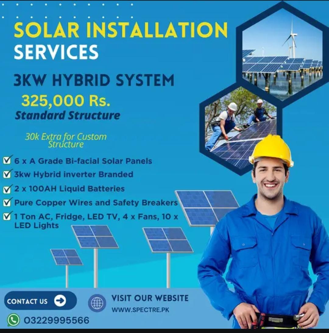 Solar System Installation Services in Johar Town Lahore