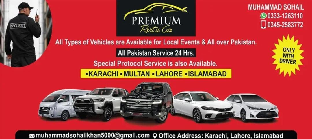 Car For Rent in Malir Cantonment Karachi