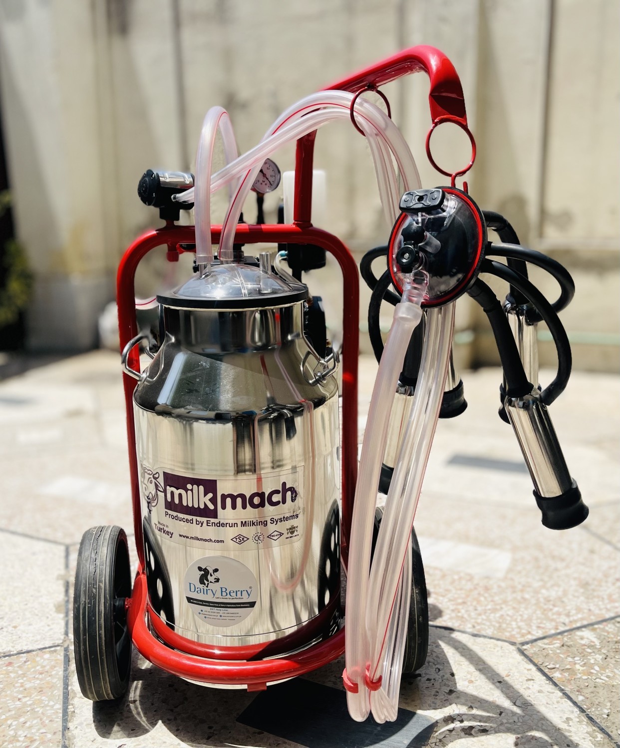 Single Cluster Single Bucket Milking Machine