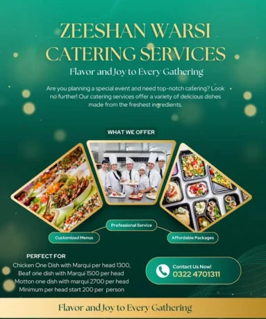 Catering Services in Valencia Town Lahore