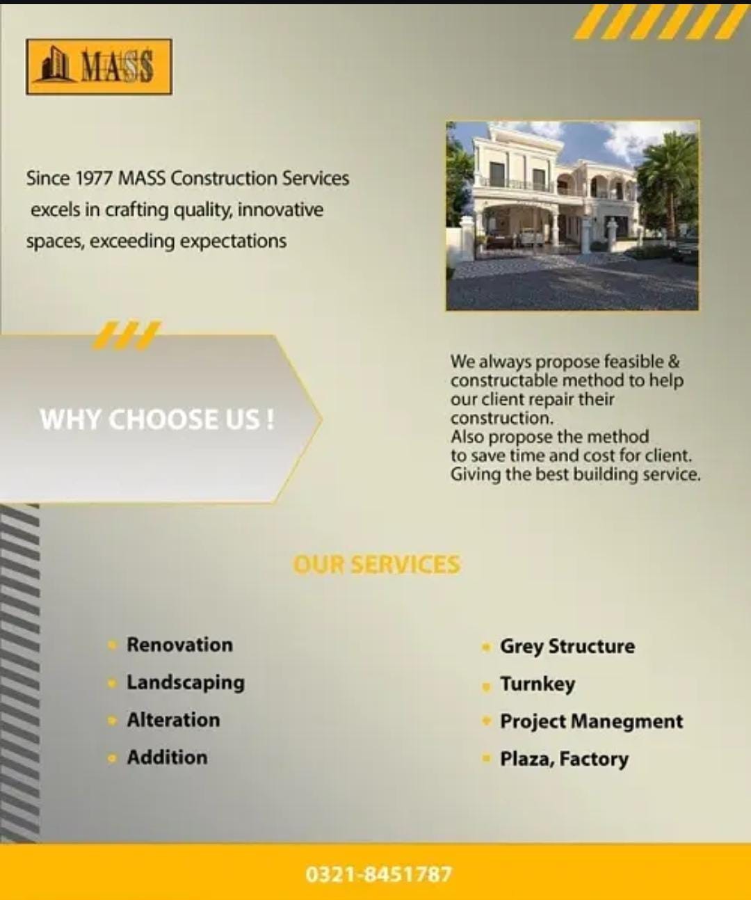 Construction Services in Bahria Town Rawalpindi