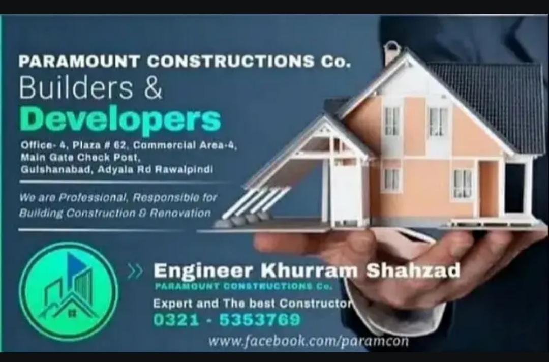 Construction Services in Airport Housing Society Rawalpindi