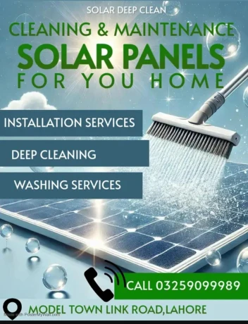Solar Panel Cleaning Services in Model Town Lahore