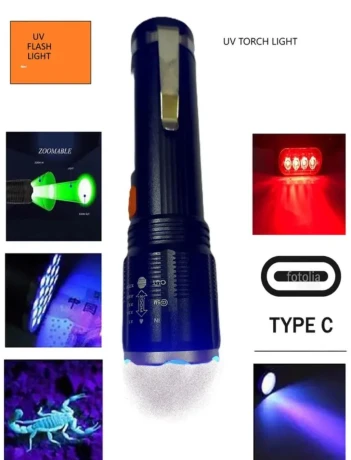 USB Rechargeable UV Torch Lights For sale in 7th Avenue Islamabad