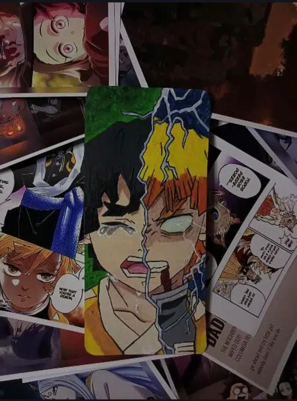 Anime zenitsu painted cover for sale in karachi