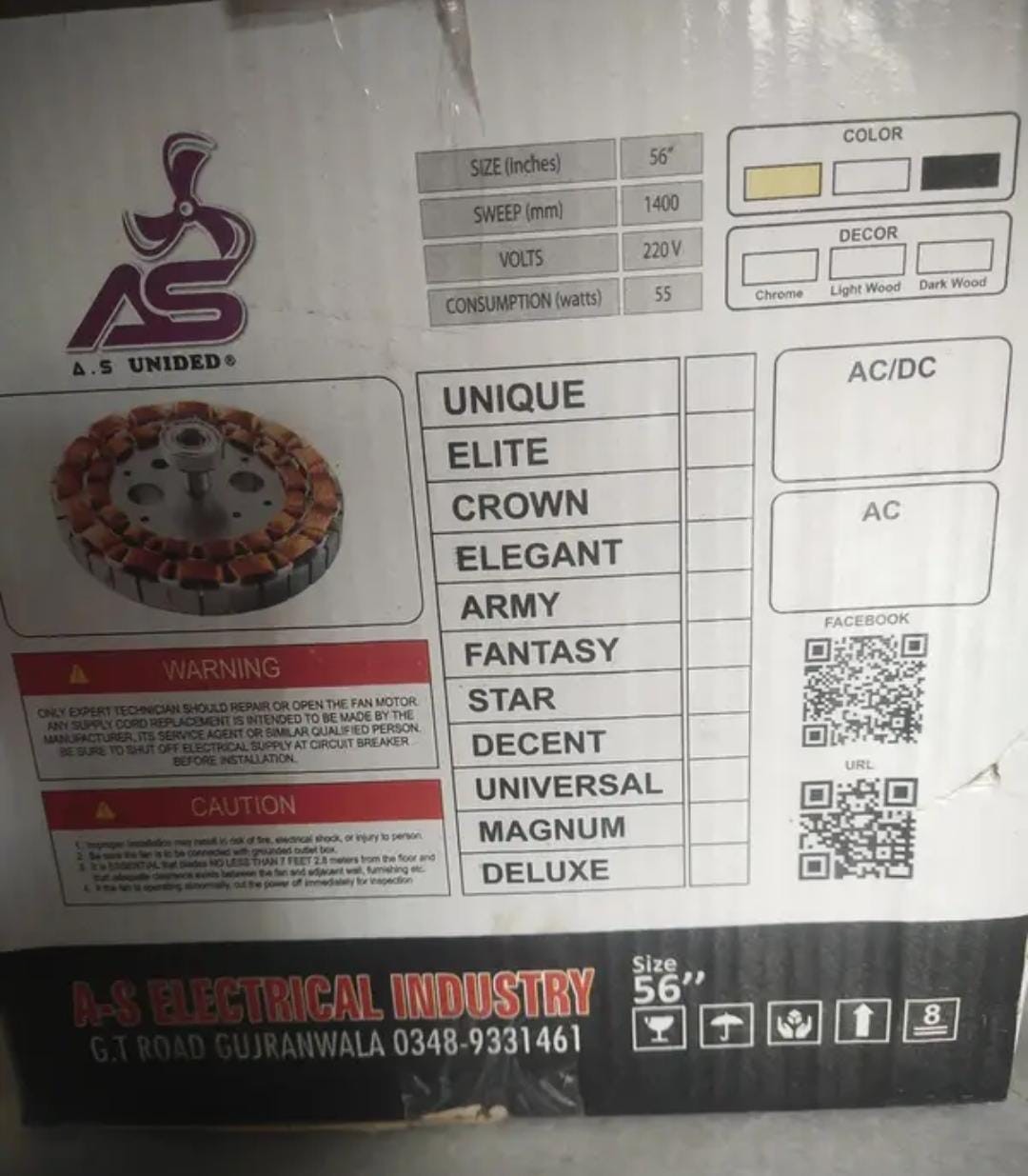 Fans For Sale In Ghousia Colony Rawalpindi
