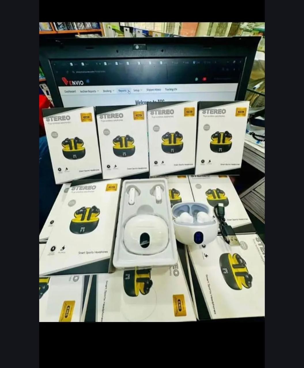 TWS Stereo Wireless Earbuds Smart Sports Headphones