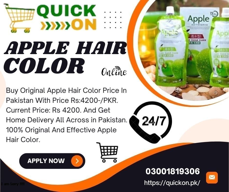 Get Apple Hair Color at Best Rates in Pakistan 03001819306