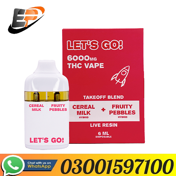 Lets Go! 6000mg Takeoff Blend THC 6ml Disposable In karachi - 03001597100