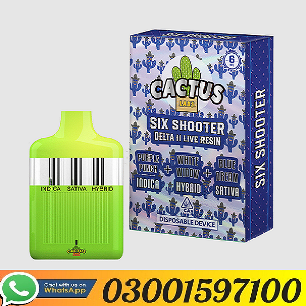 Cactus Labs Six Shooter THC-A Blend Disposable Vape In karachi - 03001597100 - ETSYPAKISTAN.COM