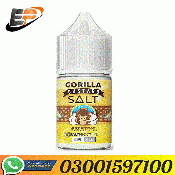 GORILLA CUSTARD Salt Nicotine 30ml Vape Juice In Lahore - 03001597100