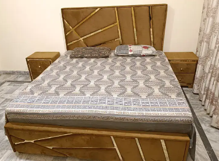 Double bed set / Wooden bed / Side Table /furniture