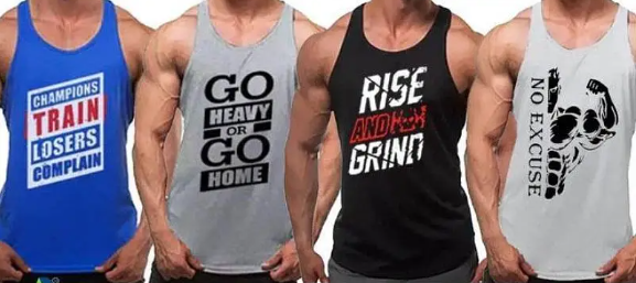 Men's Stitched Gym Tanks (Pack of 4)